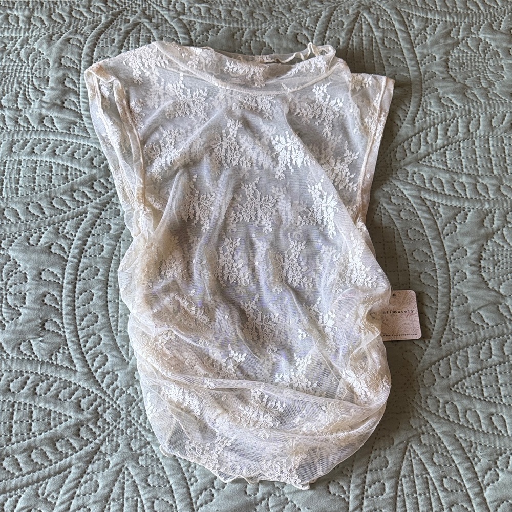 Free people Lace Sleeveless Top
